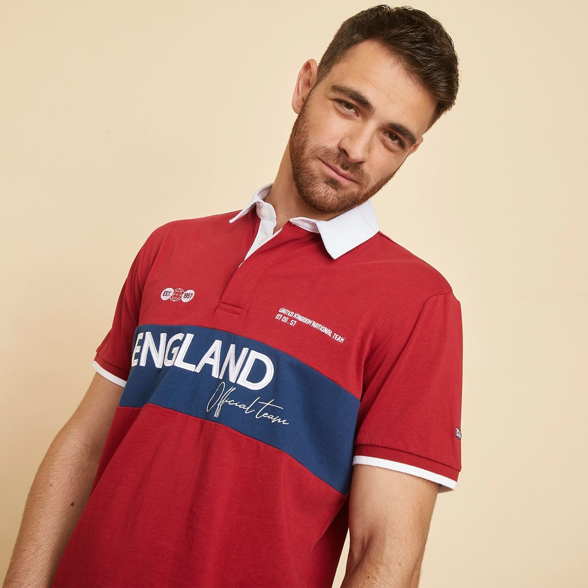 UNIVERSITY CLUB - Polera Cuello Pique Manga Corta Algodón Hombre University Club