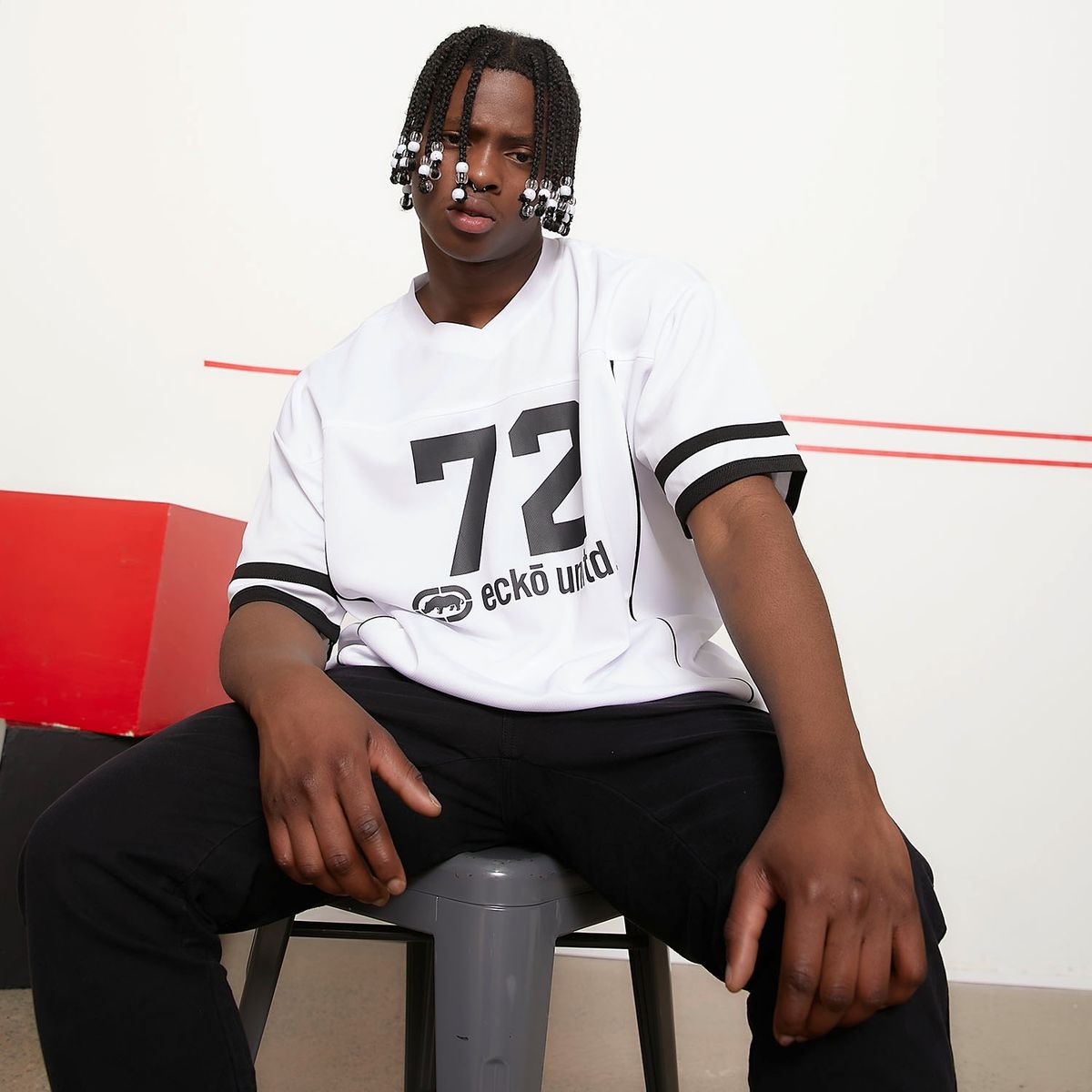 ECKO - Polera Manga Corta Oversize Hombre Ecko