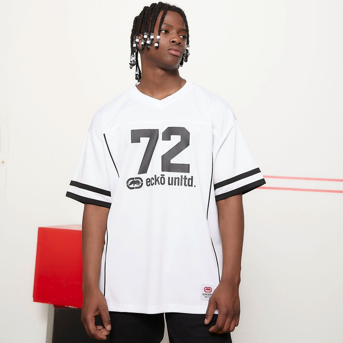 ECKO - Polera Manga Corta Oversize Hombre Ecko