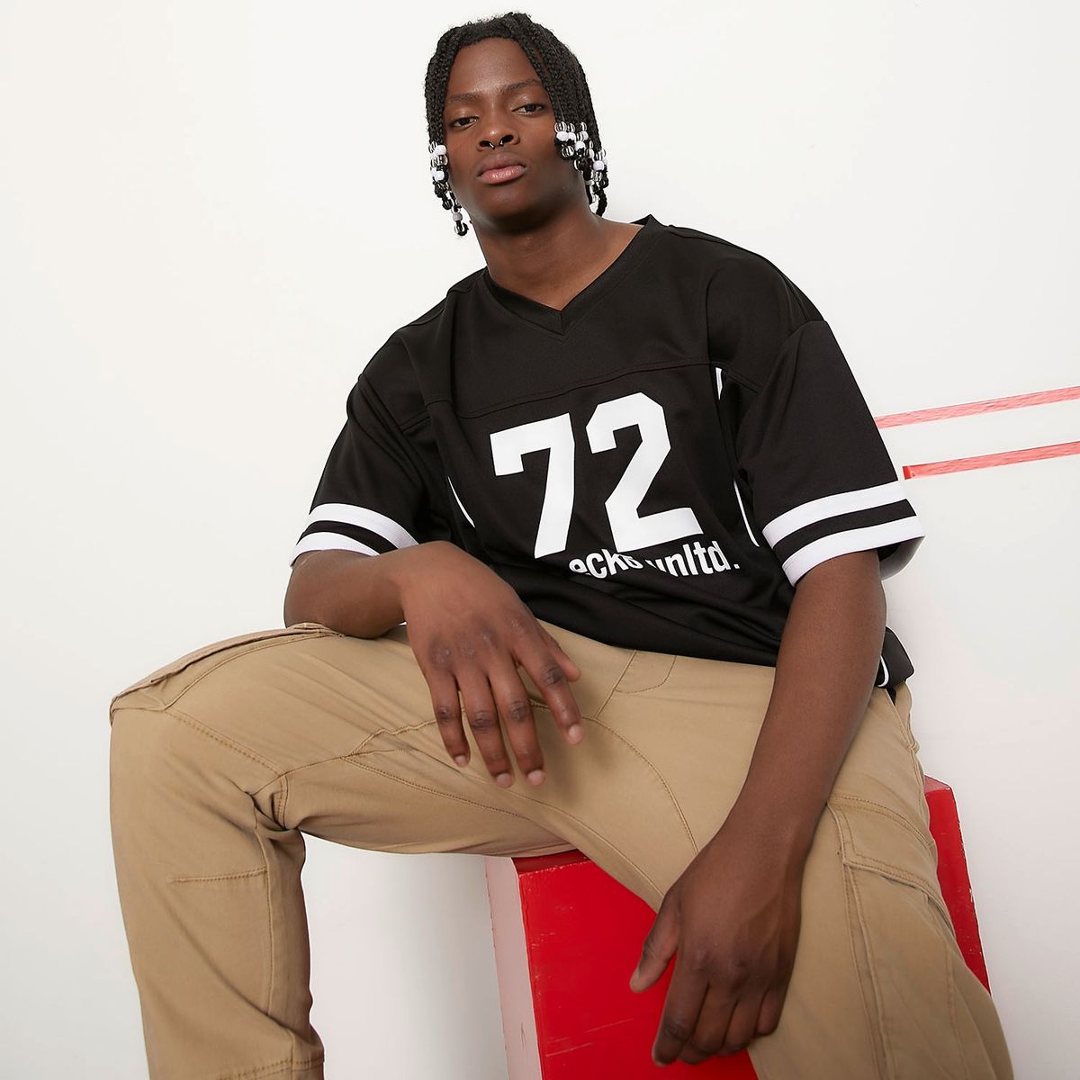 ECKO - Polera Manga Corta Oversize Hombre Ecko