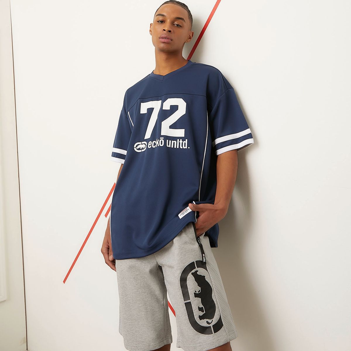 ECKO - Polera Manga Corta Oversize Hombre Ecko
