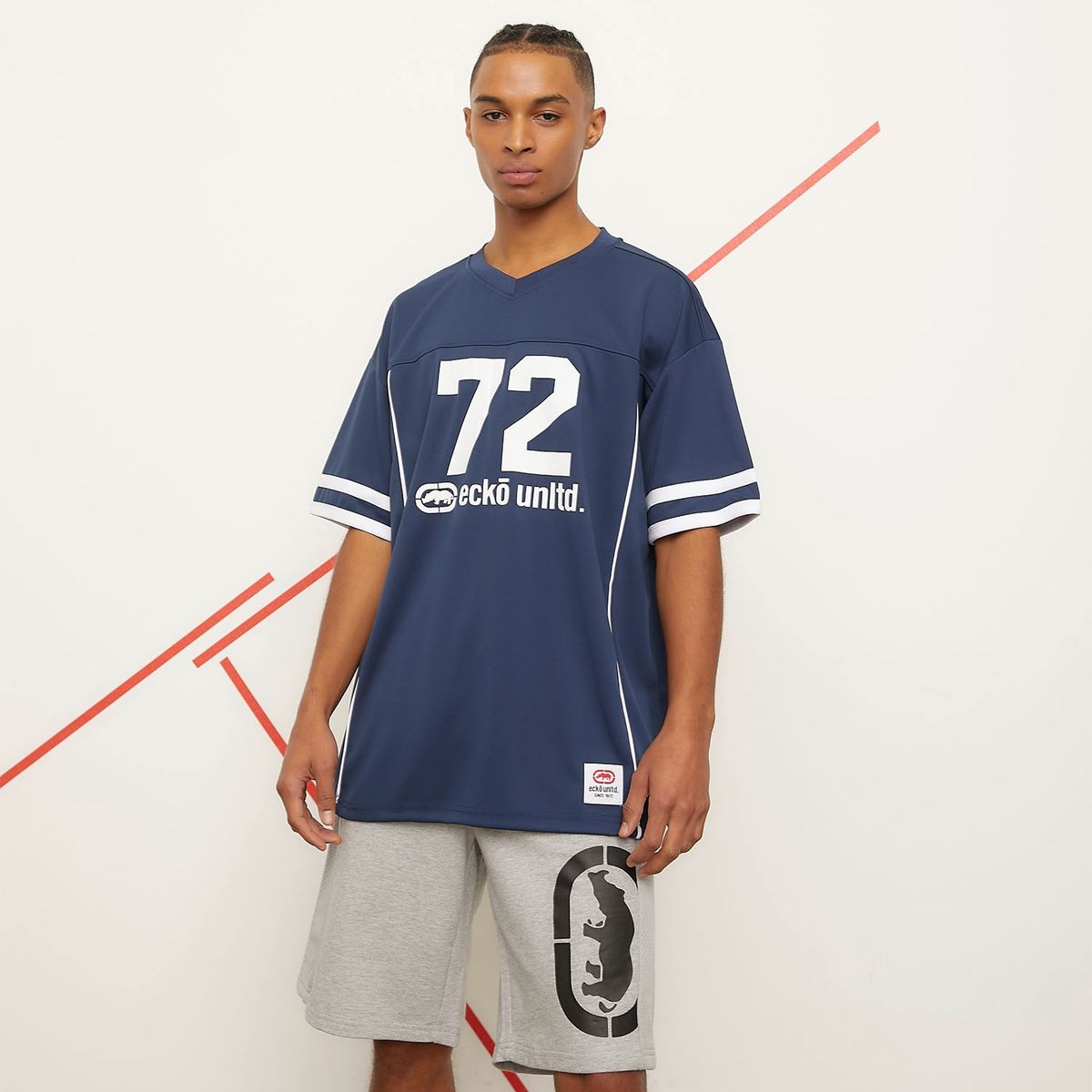 ECKO - Polera Manga Corta Oversize Hombre Ecko