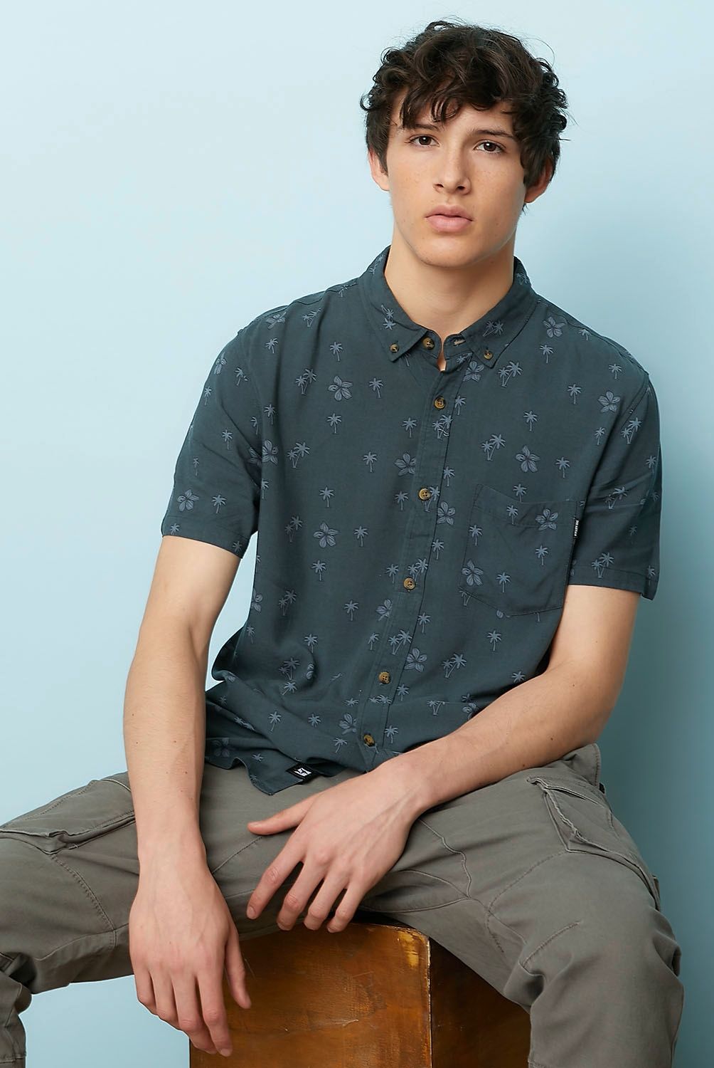 DOO AUSTRALIA - Camisa Casual Manga Corta Viscosa Hombre Doo Australia