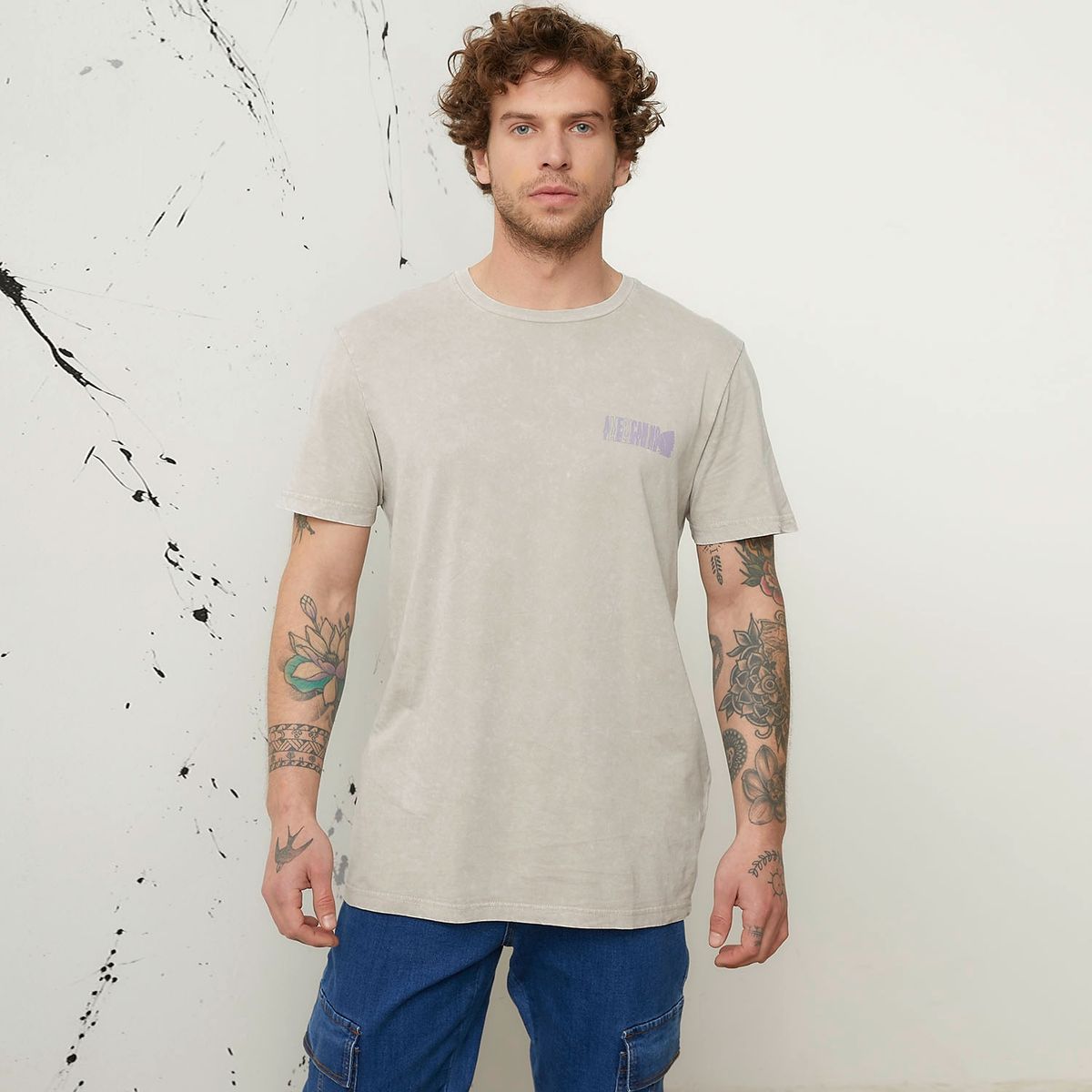 AMERICANINO - Polera Manga Corta Algodón Organico Hombre Americanino