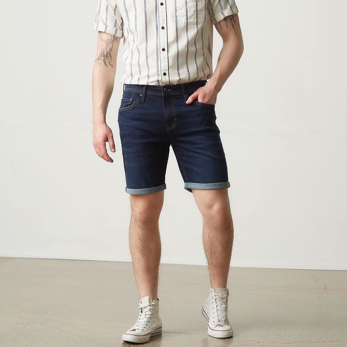 AMERICANINO - Short Bermuda Denim Algodón Hombre Americanino