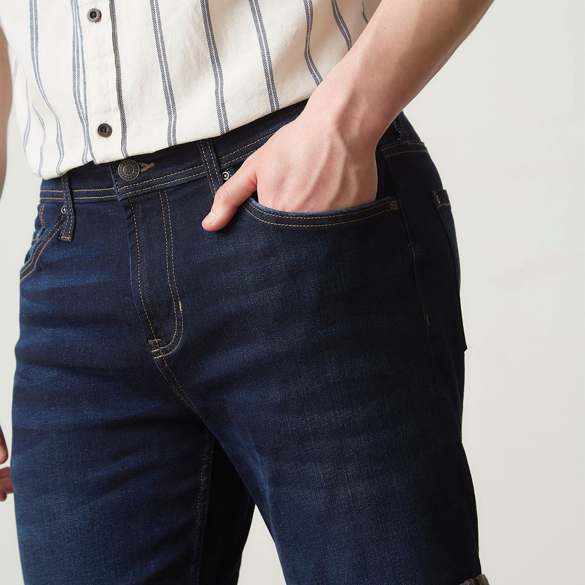 AMERICANINO - Short Bermuda Denim Algodón Hombre Americanino