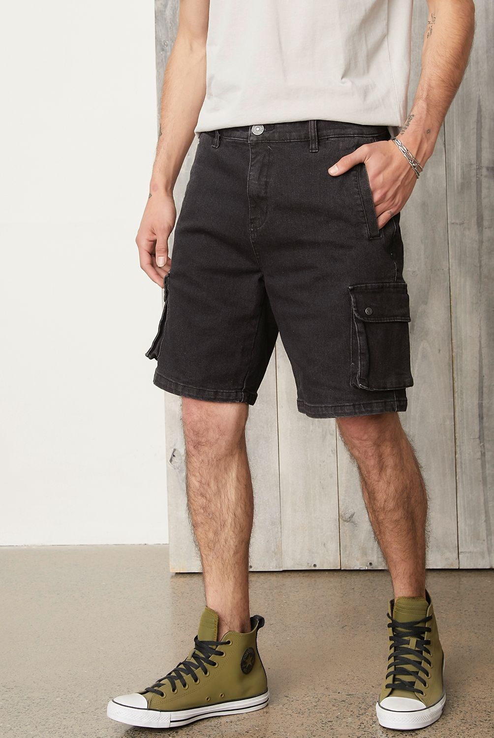AMERICANINO - Short Bermuda Denim Algodón Hombre Americanino