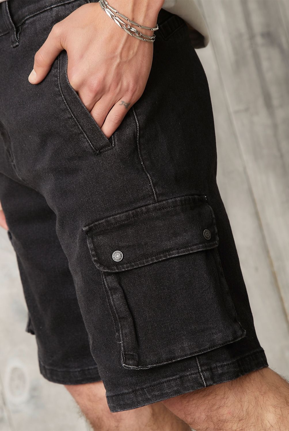AMERICANINO - Short Bermuda Denim Algodón Hombre Americanino