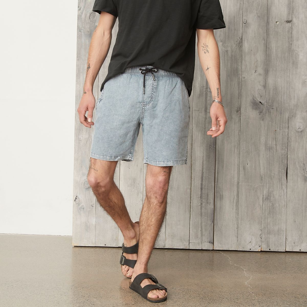 AMERICANINO - Short Bermuda Lino Hombre Americanino