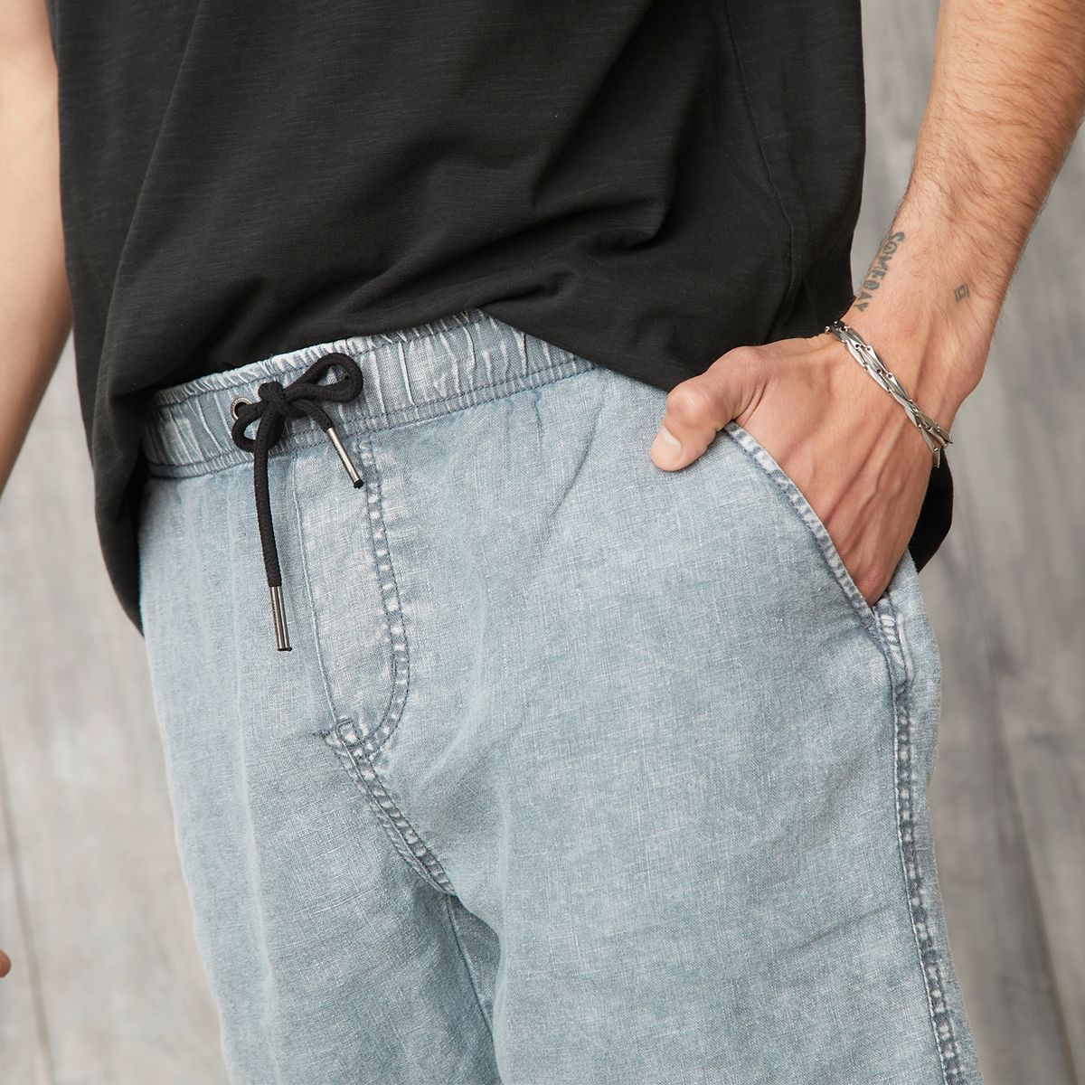 AMERICANINO - Short Bermuda Lino Hombre Americanino