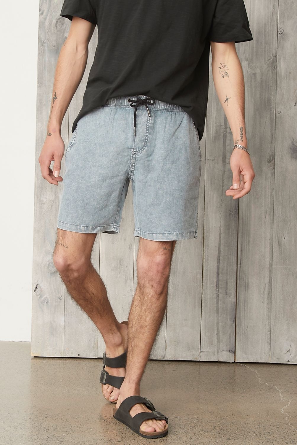 AMERICANINO - Short Bermuda Lino Hombre Americanino