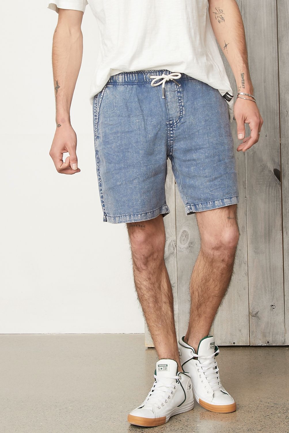 AMERICANINO - Short Bermuda Lino Hombre Americanino