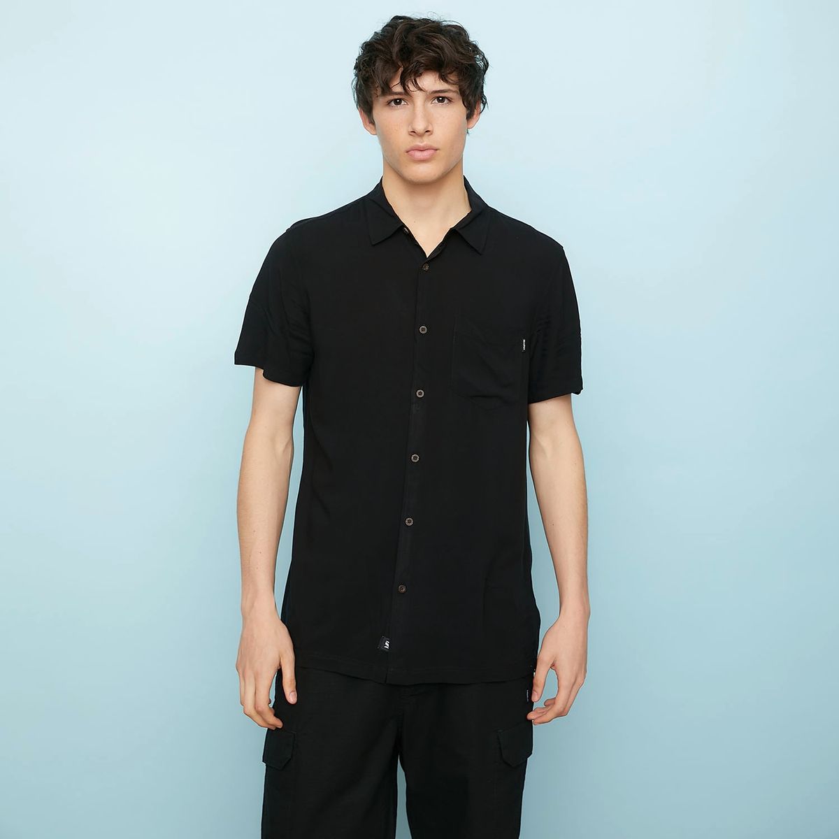 DOO AUSTRALIA - Camisa Casual Manga Corta Viscosa Hombre Doo Australia