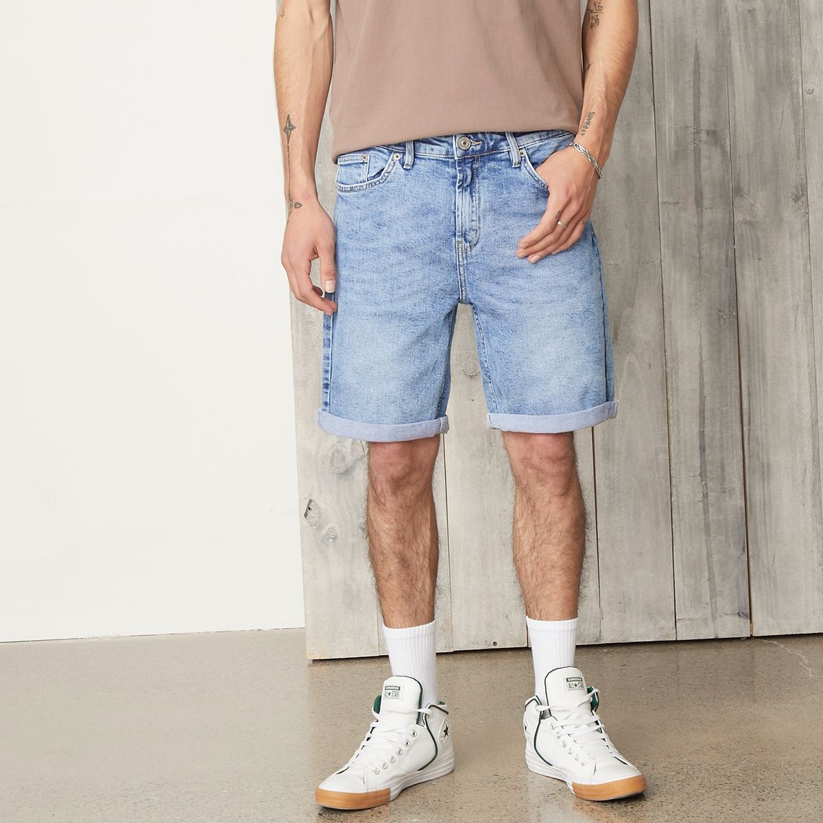 AMERICANINO - Short Bermuda Denim Algodón Hombre Americanino