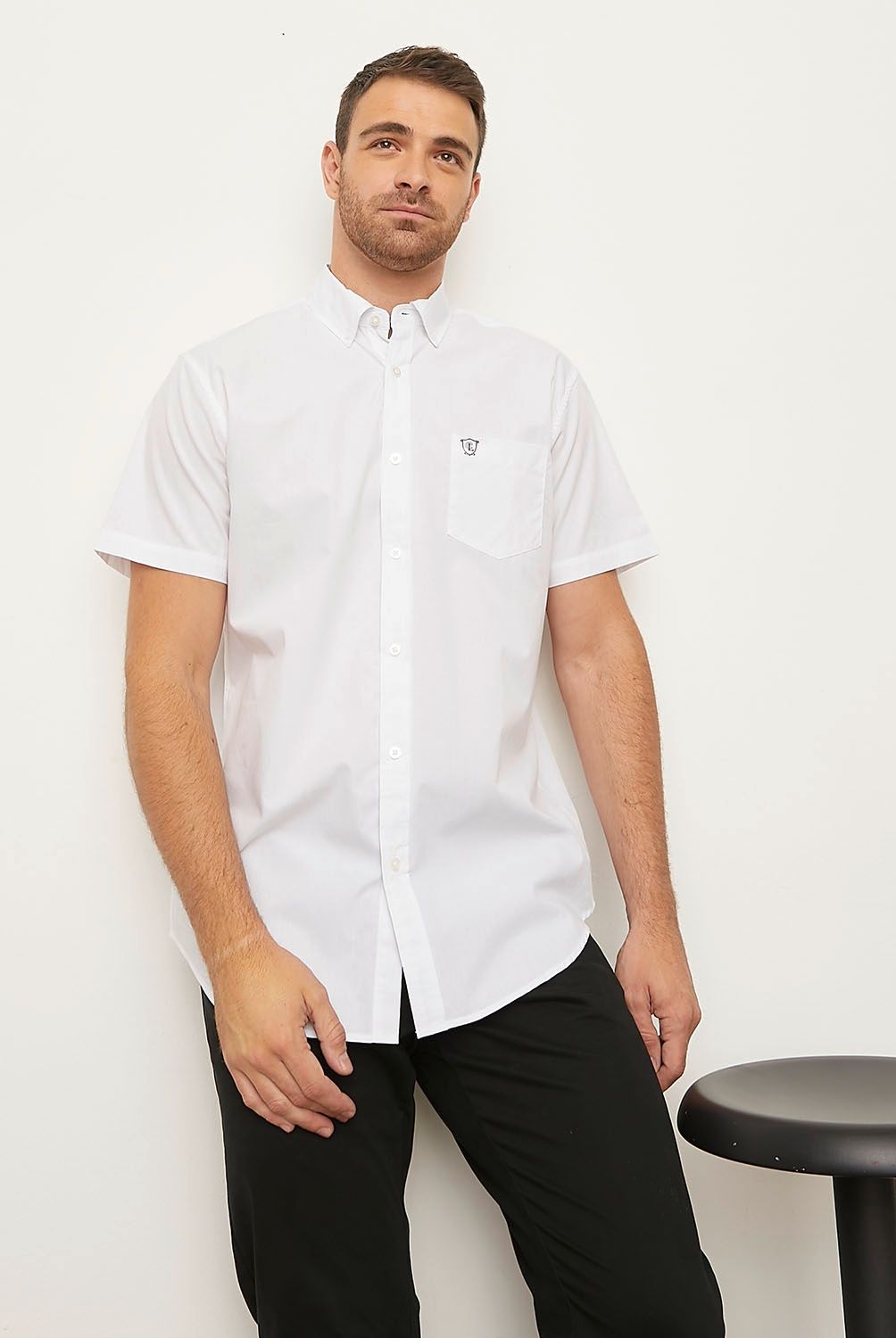CHRISTIAN LACROIX - Camisa Casual Manga Corta Algodón Hombre Christian Lacroix