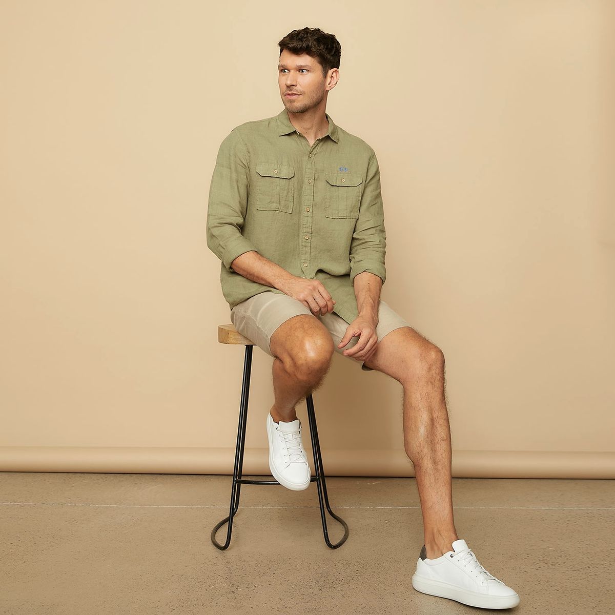 LA MARTINA - Bermuda Lino Regular Fit Hombre La Martina