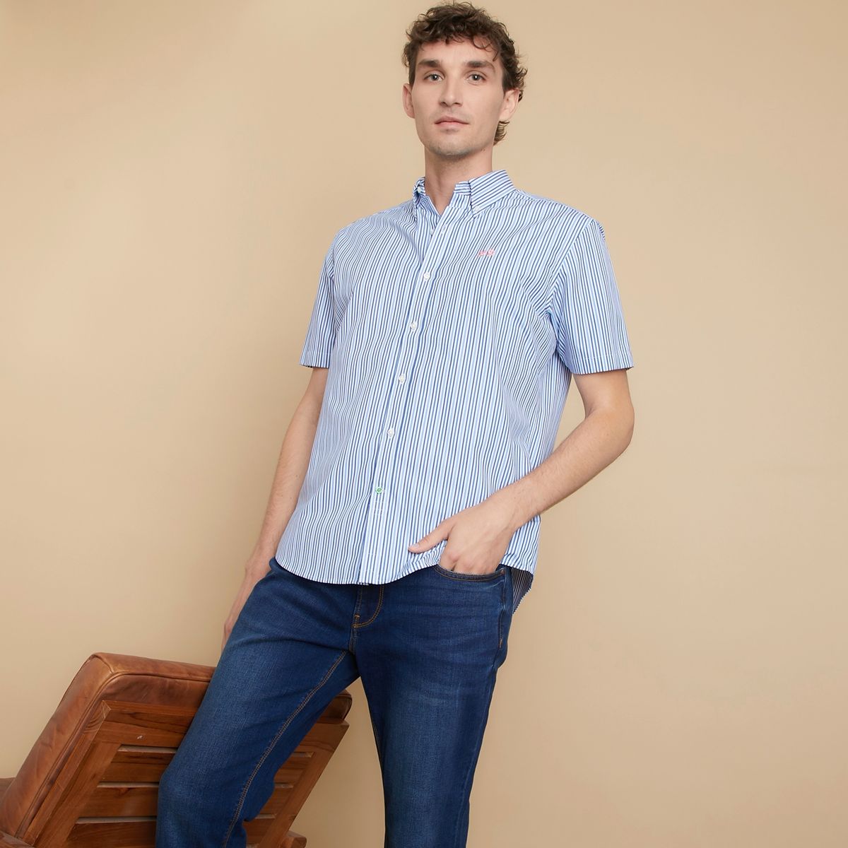 LA MARTINA - Camisa Manga Corta Regular Fit Hombre La Martina