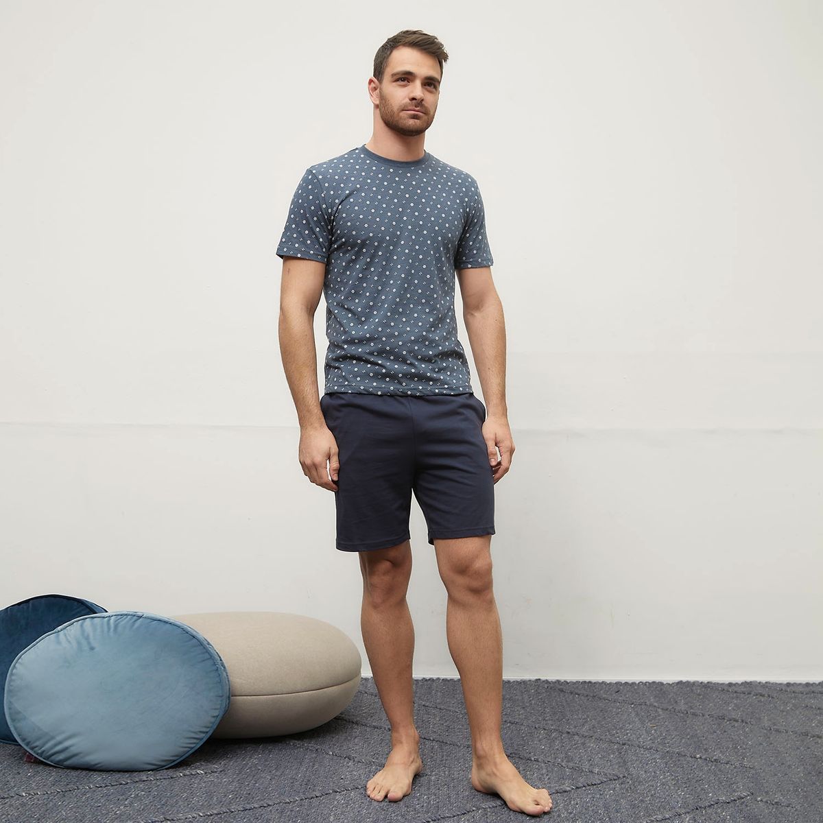 NEWPORT - Pijama Corto Algodón Hombre Newport