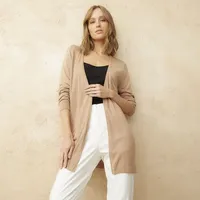 Sweater Manga Larga Mujer Viscosa Diseño Liso