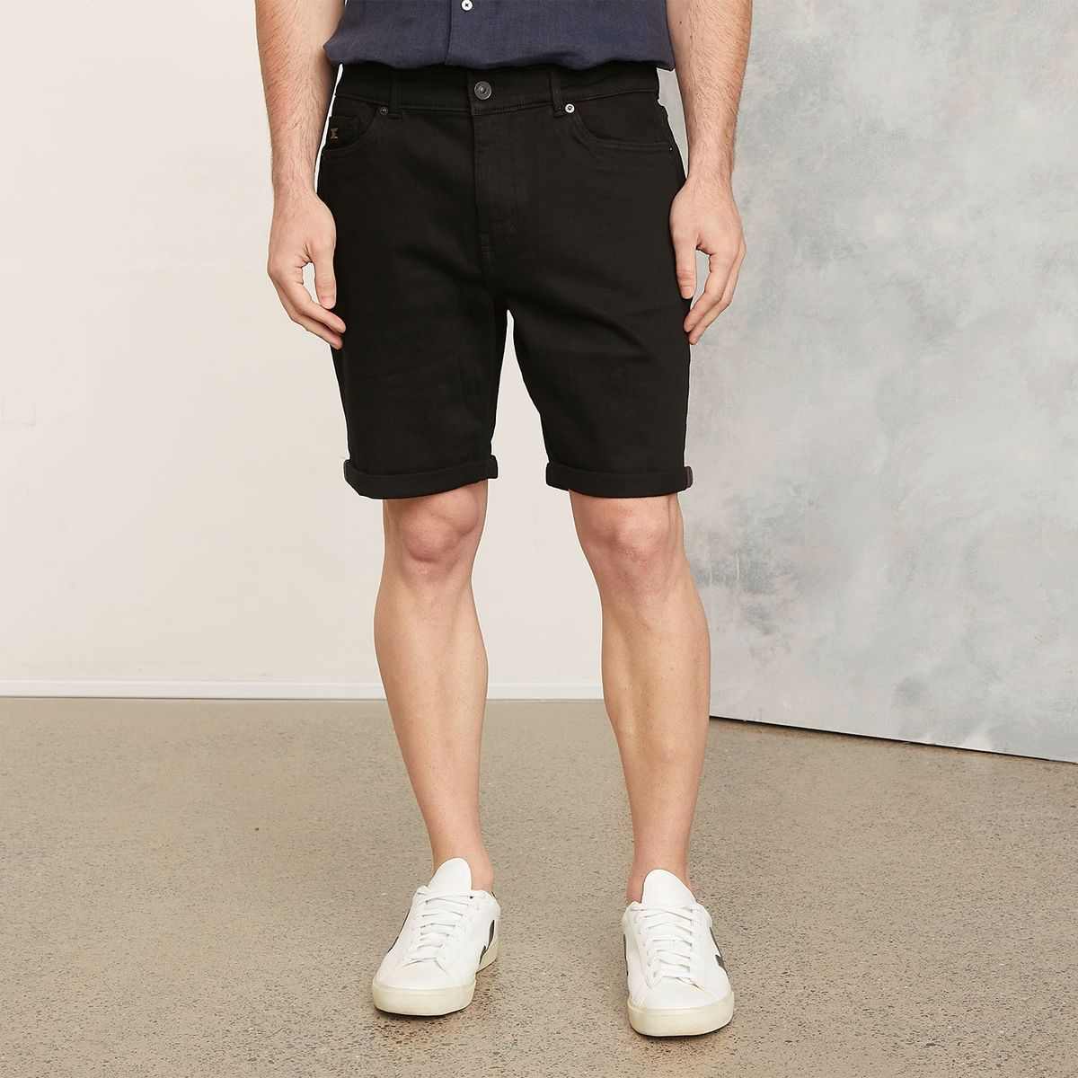 WOLF&HANK - Bermuda Denim Short Básico Algodón Hombre Wolf&Hank