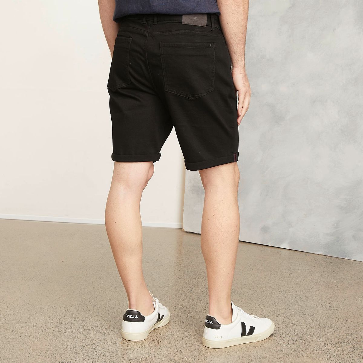 WOLF&HANK - Bermuda Denim Short Básico Algodón Hombre Wolf&Hank