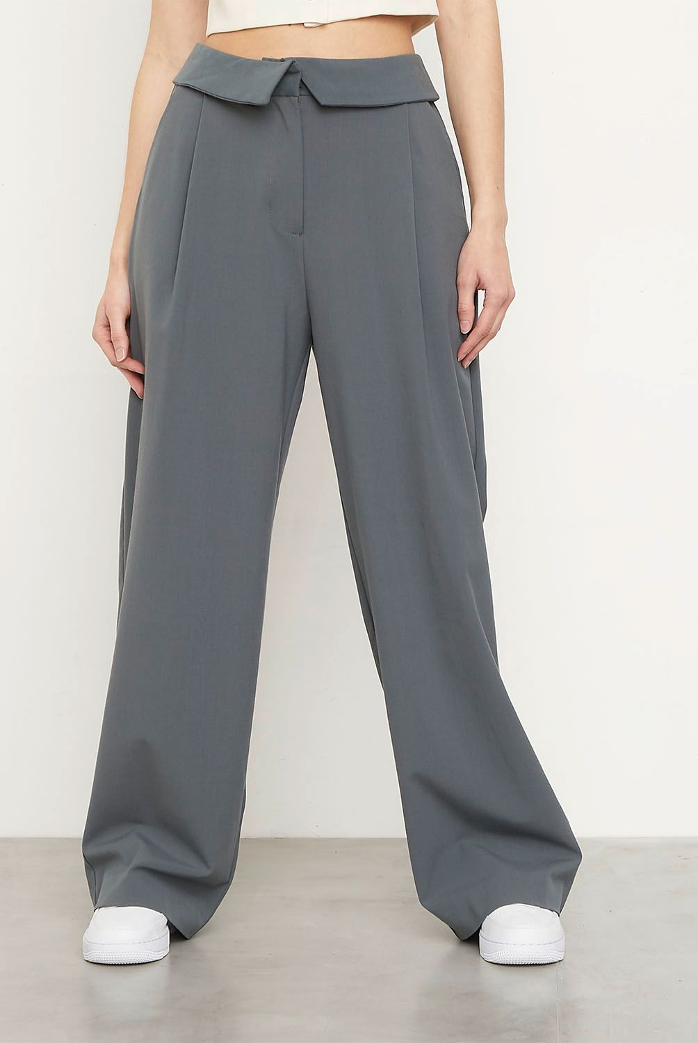 SYBILLA - Pantalón Mujer Recto Tiro Medio Sybilla
