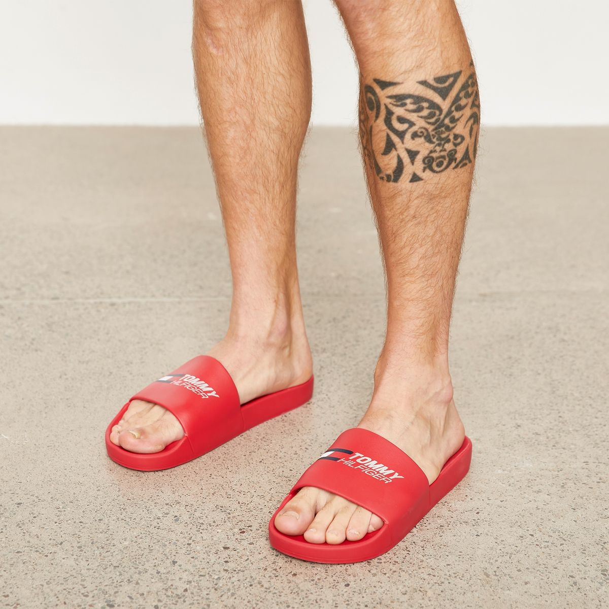 TOMMY HILFIGER - Sandalia Hombre Rojo Tommy Hilfiger