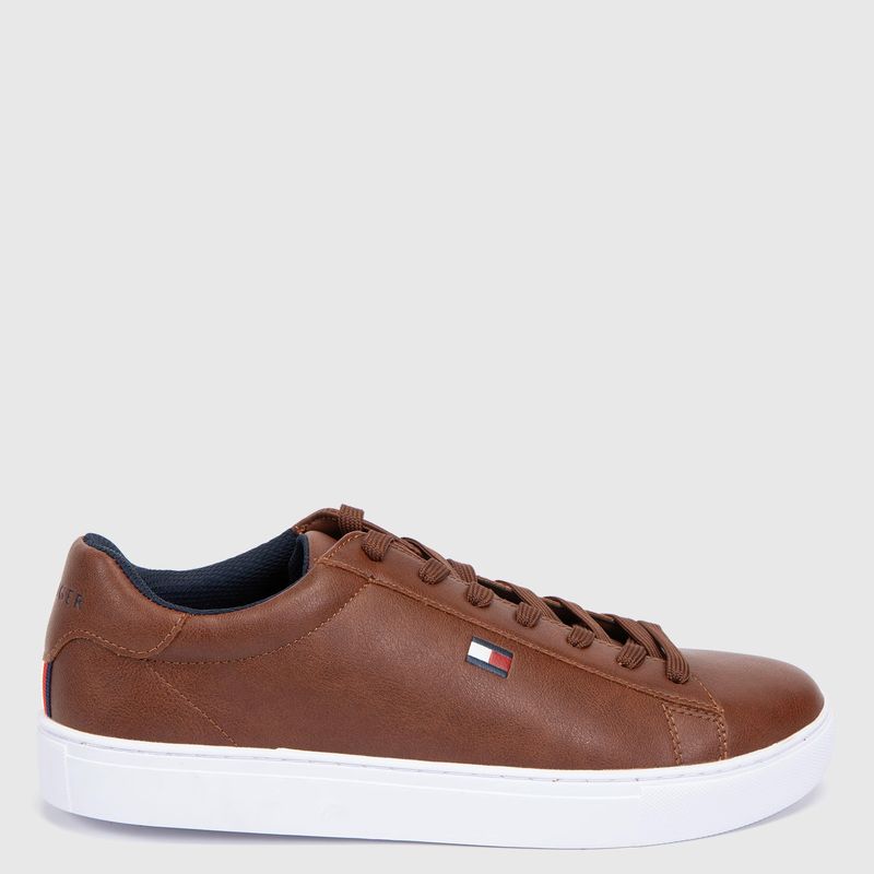 TOMMY HILFIGER - Zapatilla Urbana Hombre Café Tommy Hilfiger