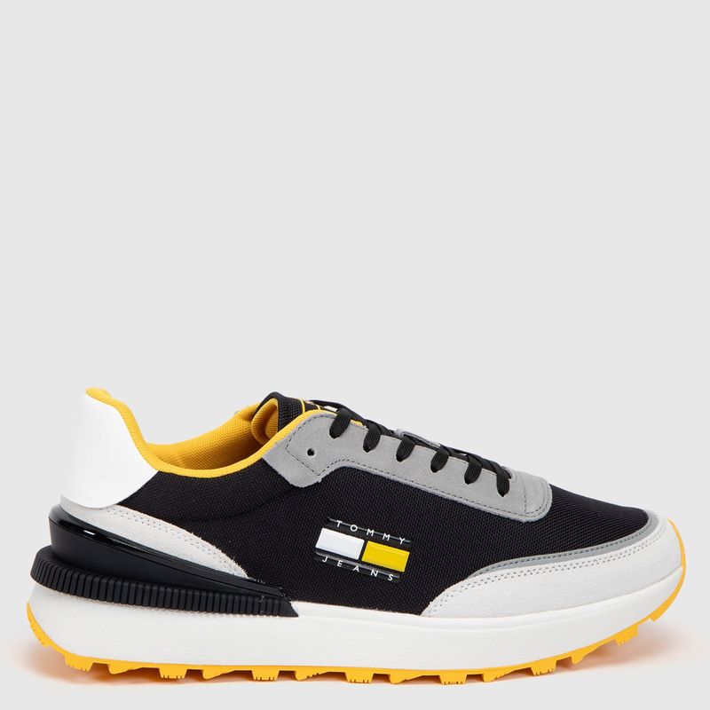 TOMMY HILFIGER - Zapatilla Urbana Hombre Negro Tommy Hilfiger