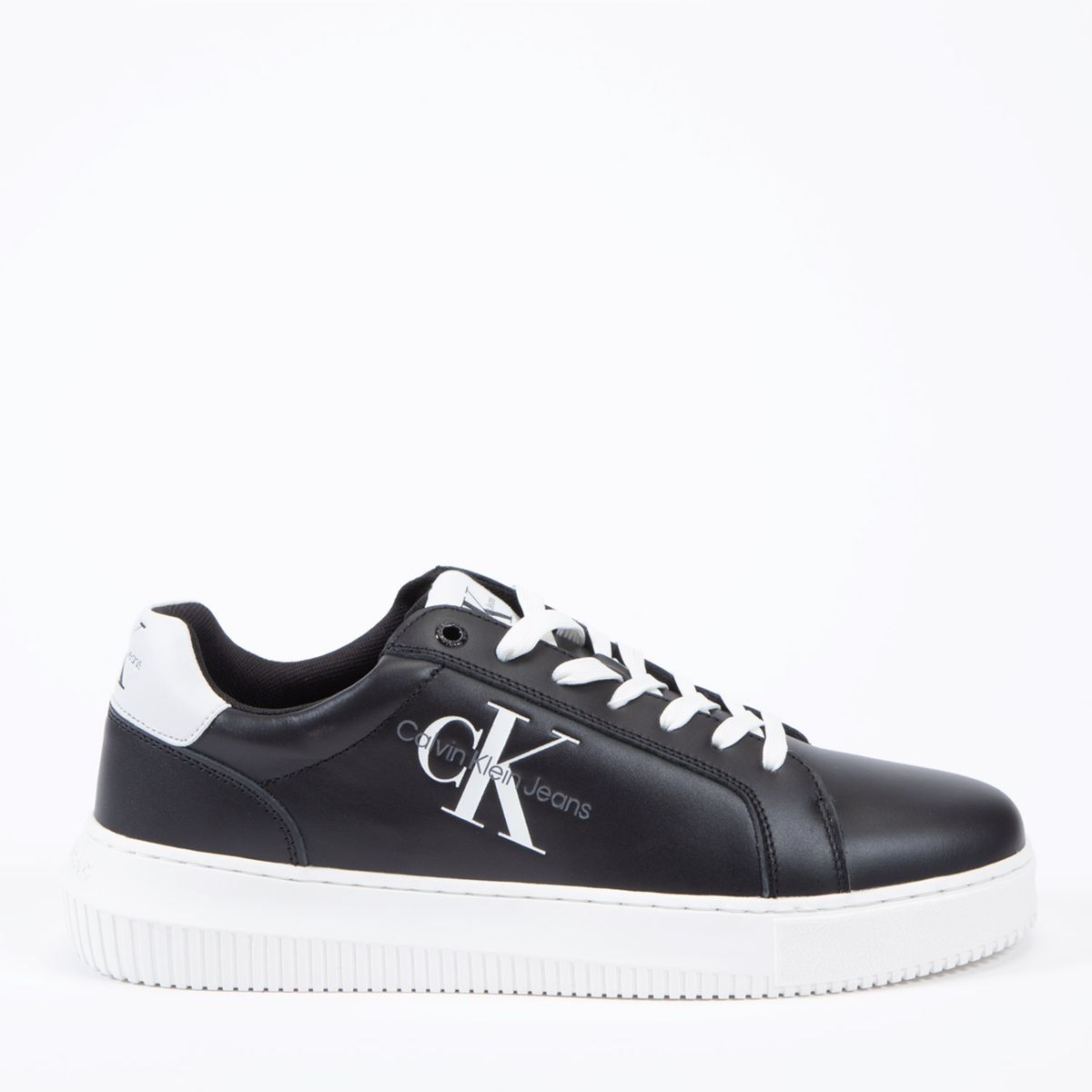 CALVIN KLEIN - Zapatilla Urbana Hombre Cuero Negro Calvin Klein