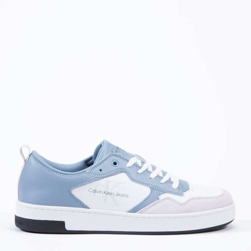 CALVIN KLEIN - Zapatilla Urbana Hombre Cuero Azul Calvin Klein