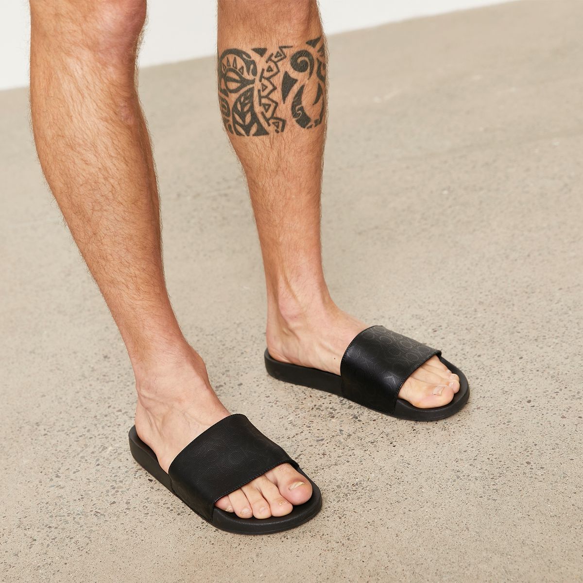 CALVIN KLEIN - Sandalia Hombre Negro Calvin Klein