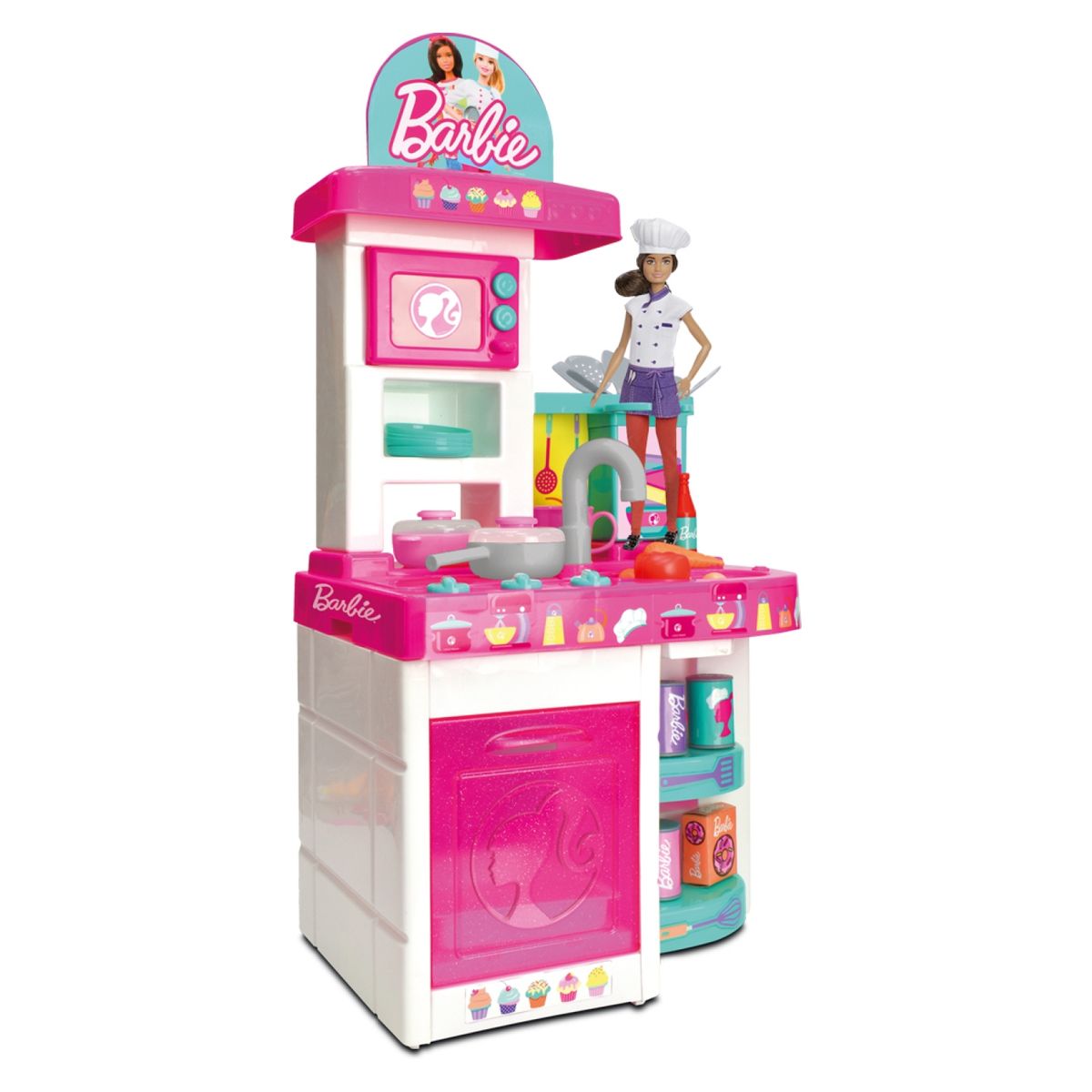 BARBIE - Cocina Luz y Sonido 34 Accesorios Barbie