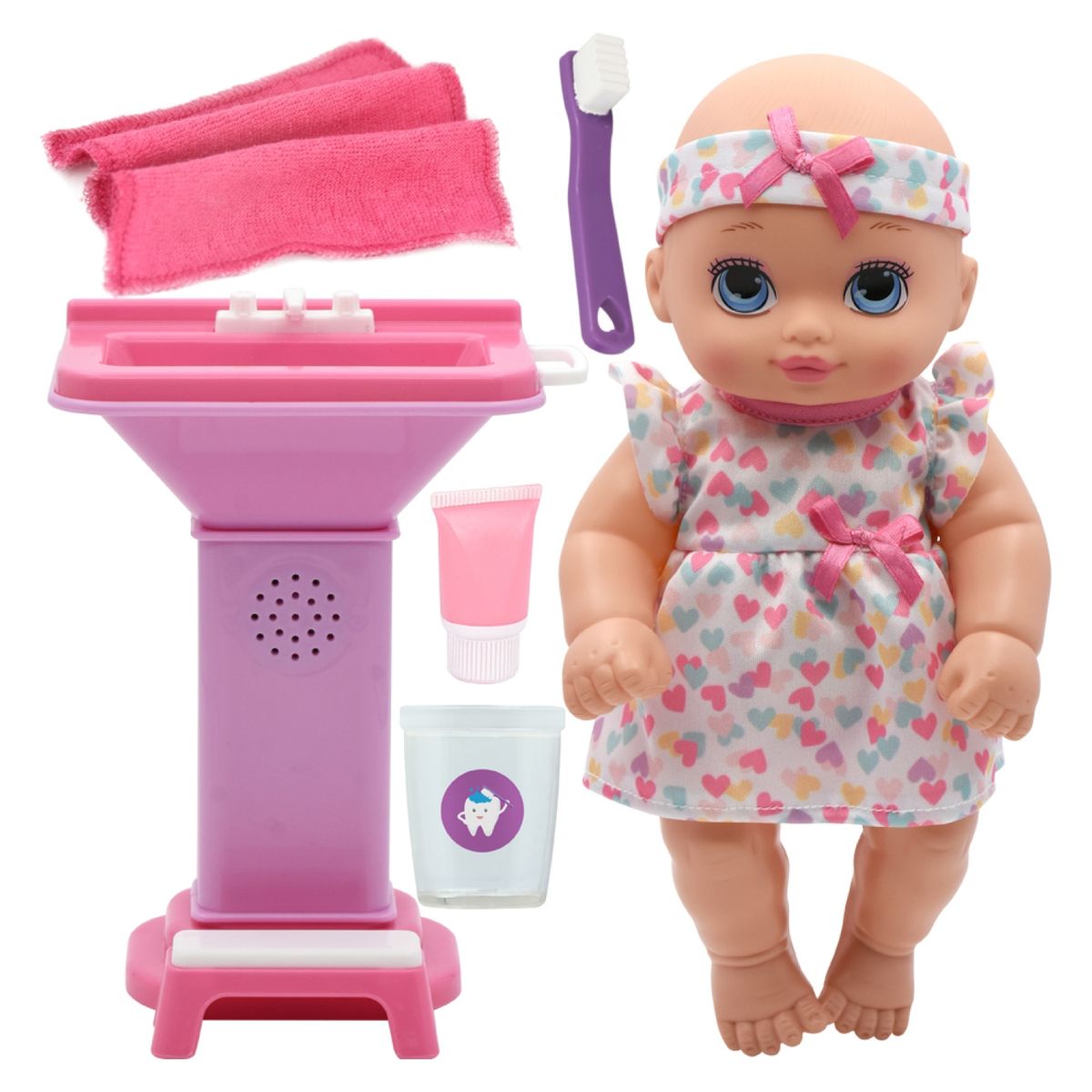 LITTLE DARLINGS - Muñeca Interactiva 10  Lavado Dientes Little Darlings