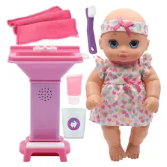 LITTLE DARLINGS - Muñeca Interactiva 10 Lavado Dientes