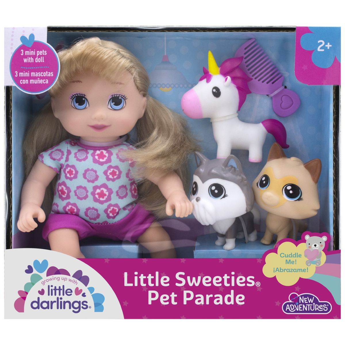 LITTLE DARLINGS - Muñeca 10  Con 3 Mascotas Little Darlings