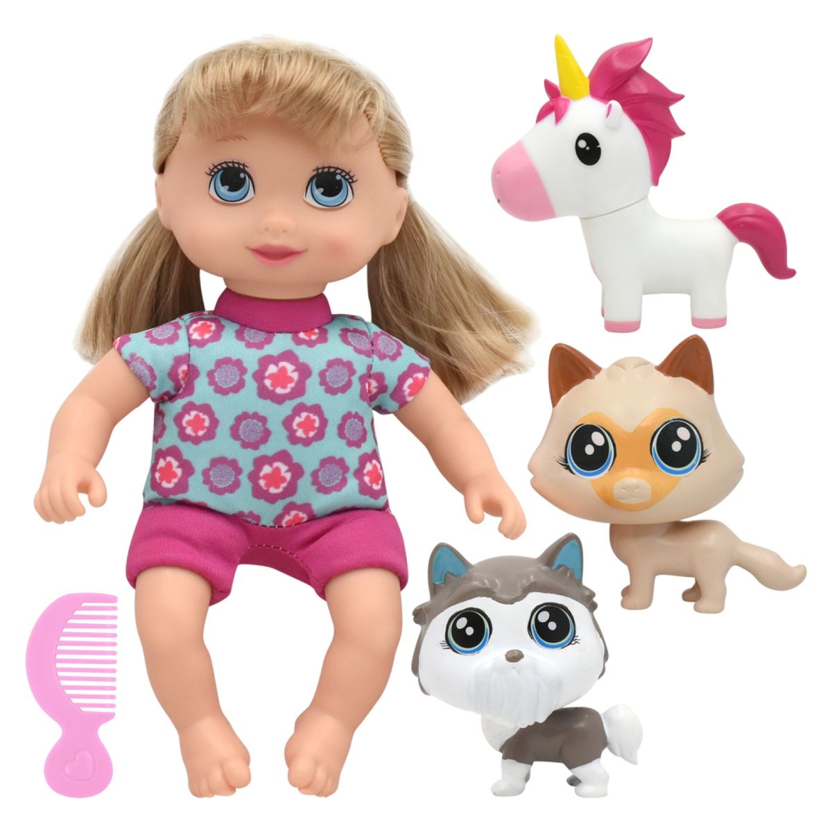 LITTLE DARLINGS - Muñeca 10  Con 3 Mascotas Little Darlings