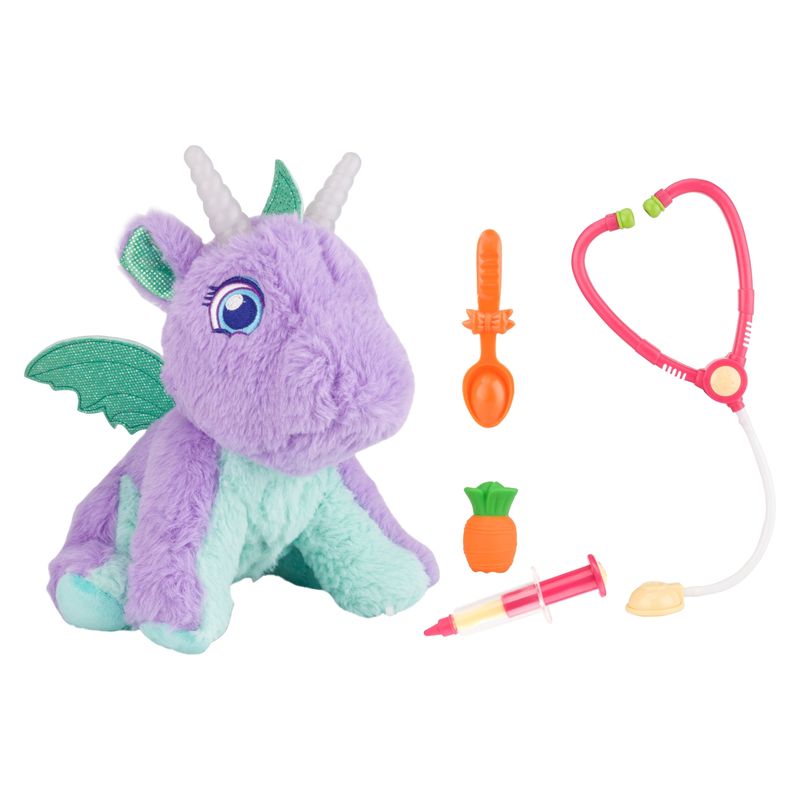 FUNTASTIC PETS - Set Veterinario Dragon Interactivo Morado Funtastic Pets