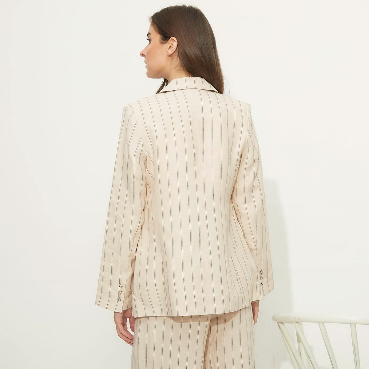BASEMENT - Blazer Lino Mujer Basement