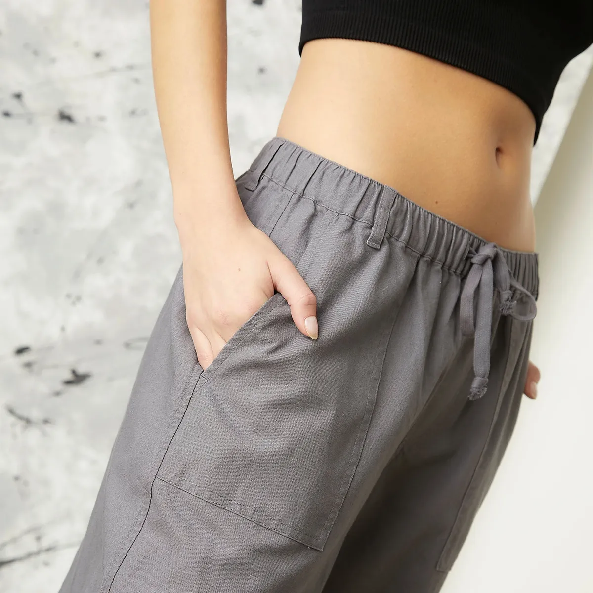 AMERICANINO - Pantalón Cargo Tiro Bajo Mujer Americanino