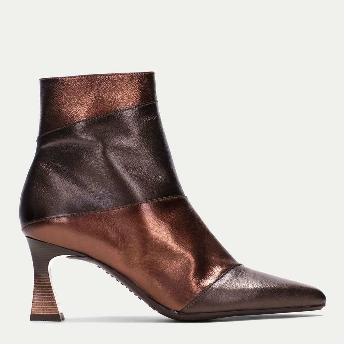 HISPANITAS - Botín Mujer Cuero Bronce Hispanitas