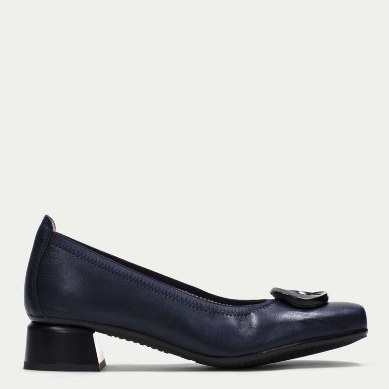 HISPANITAS - Ballerina Mujer Cuero Azul Hispanitas