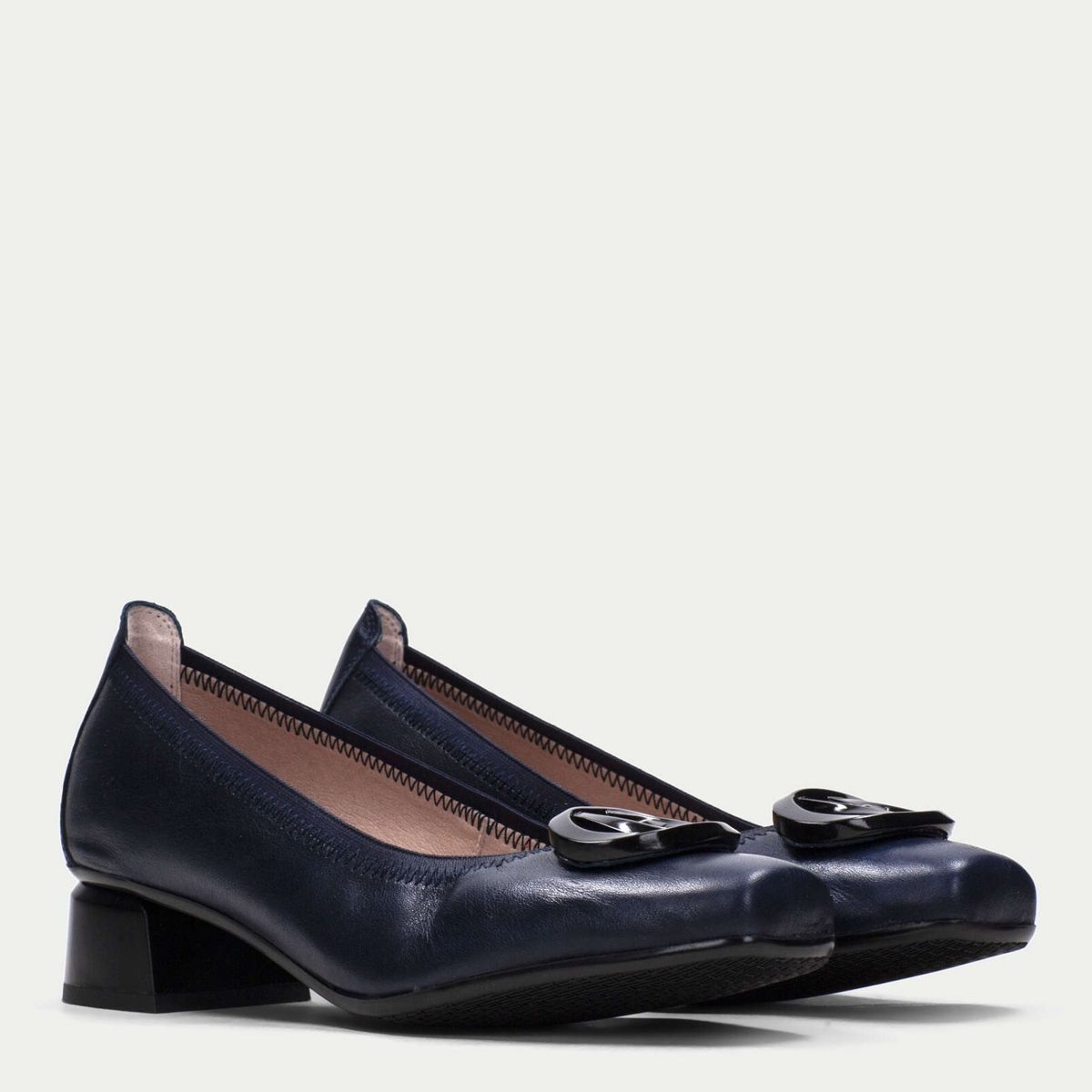 HISPANITAS - Ballerina Mujer Cuero Azul Hispanitas