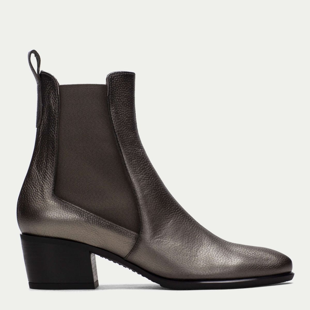 HISPANITAS - Bota Vaquera Mujer Cuero Gris Hispanitas