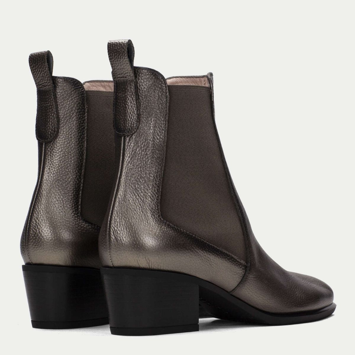 HISPANITAS - Bota Vaquera Mujer Cuero Gris Hispanitas