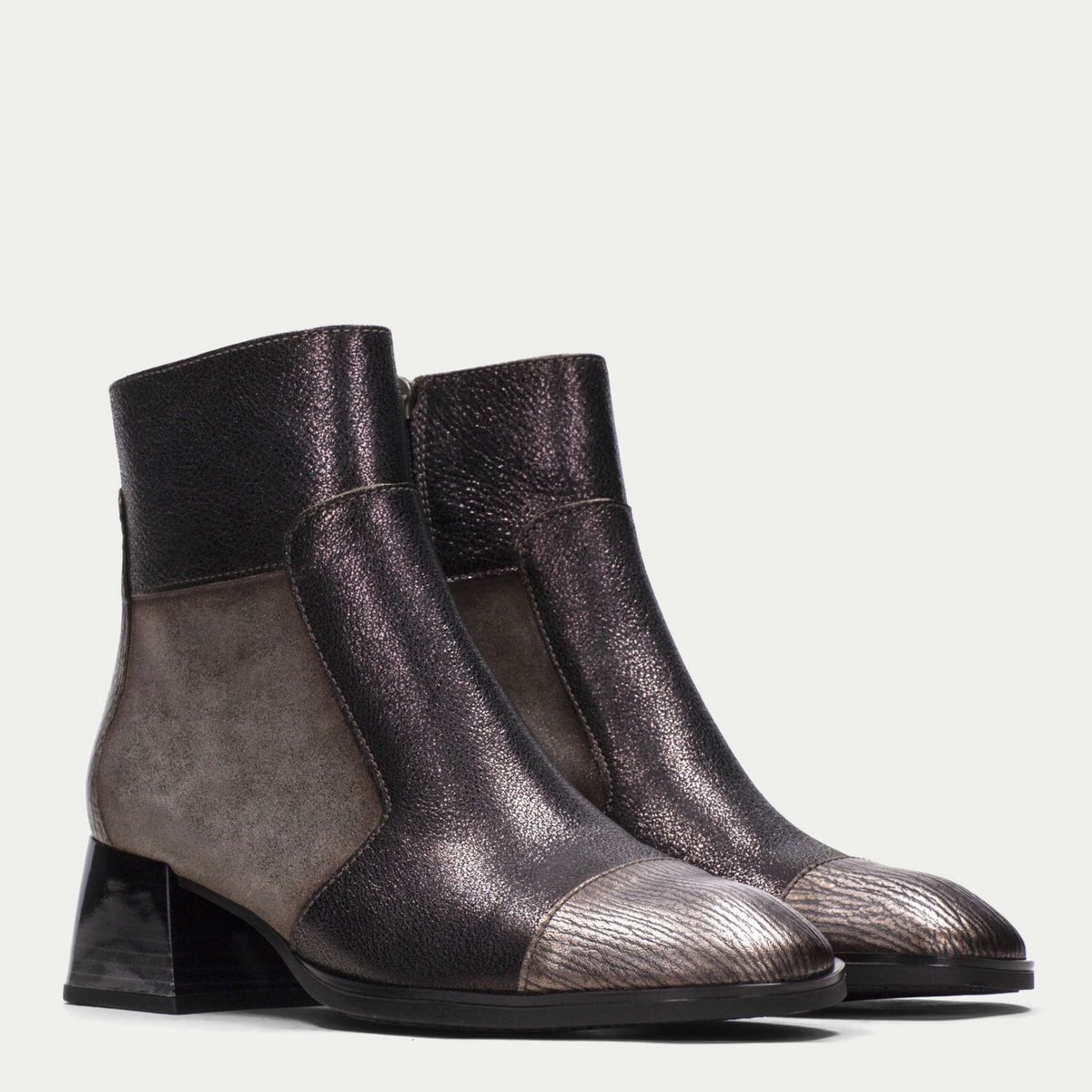 HISPANITAS - Botín Mujer Cuero Negro Hispanitas