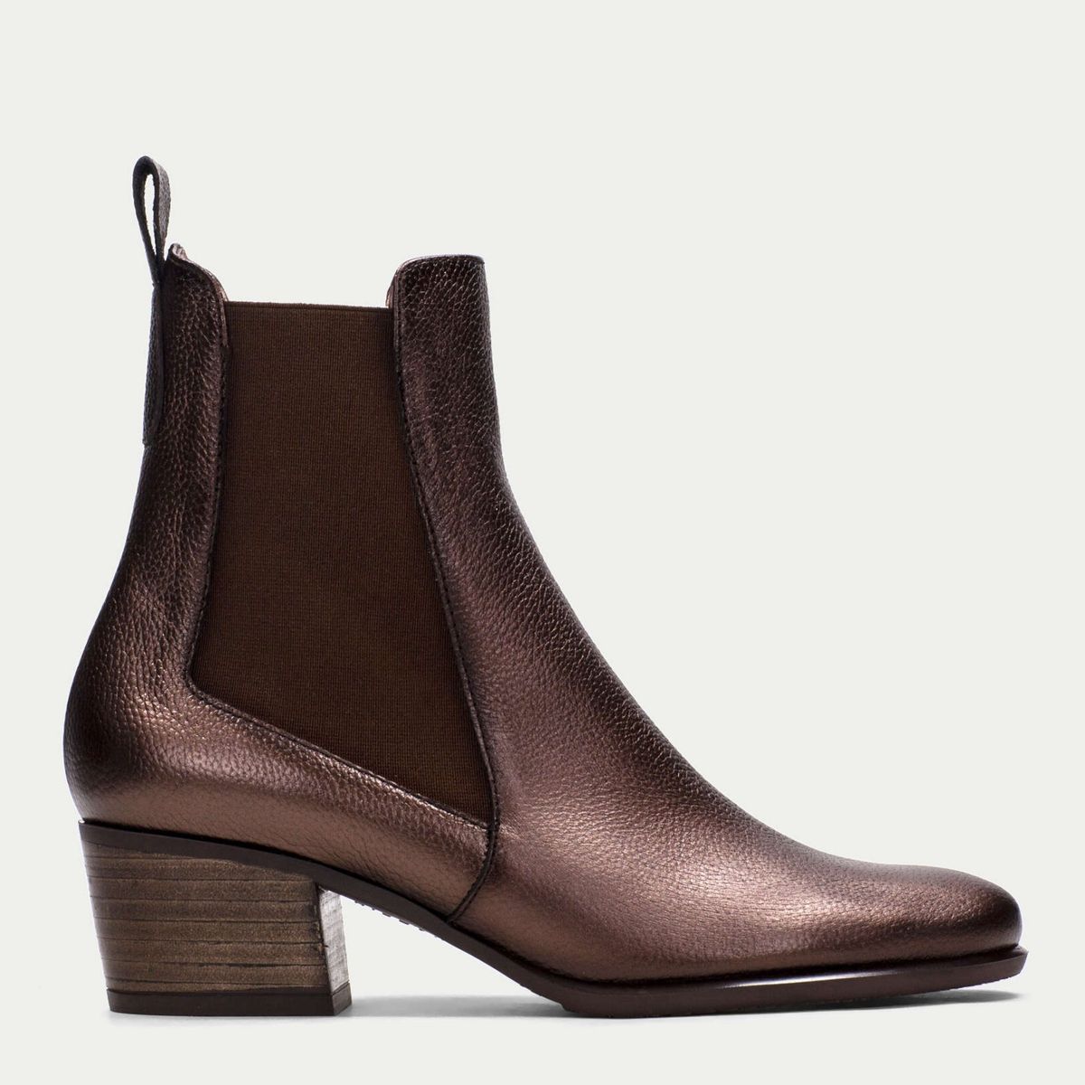 HISPANITAS - Bota Vaquera Mujer Cuero Café Hispanitas