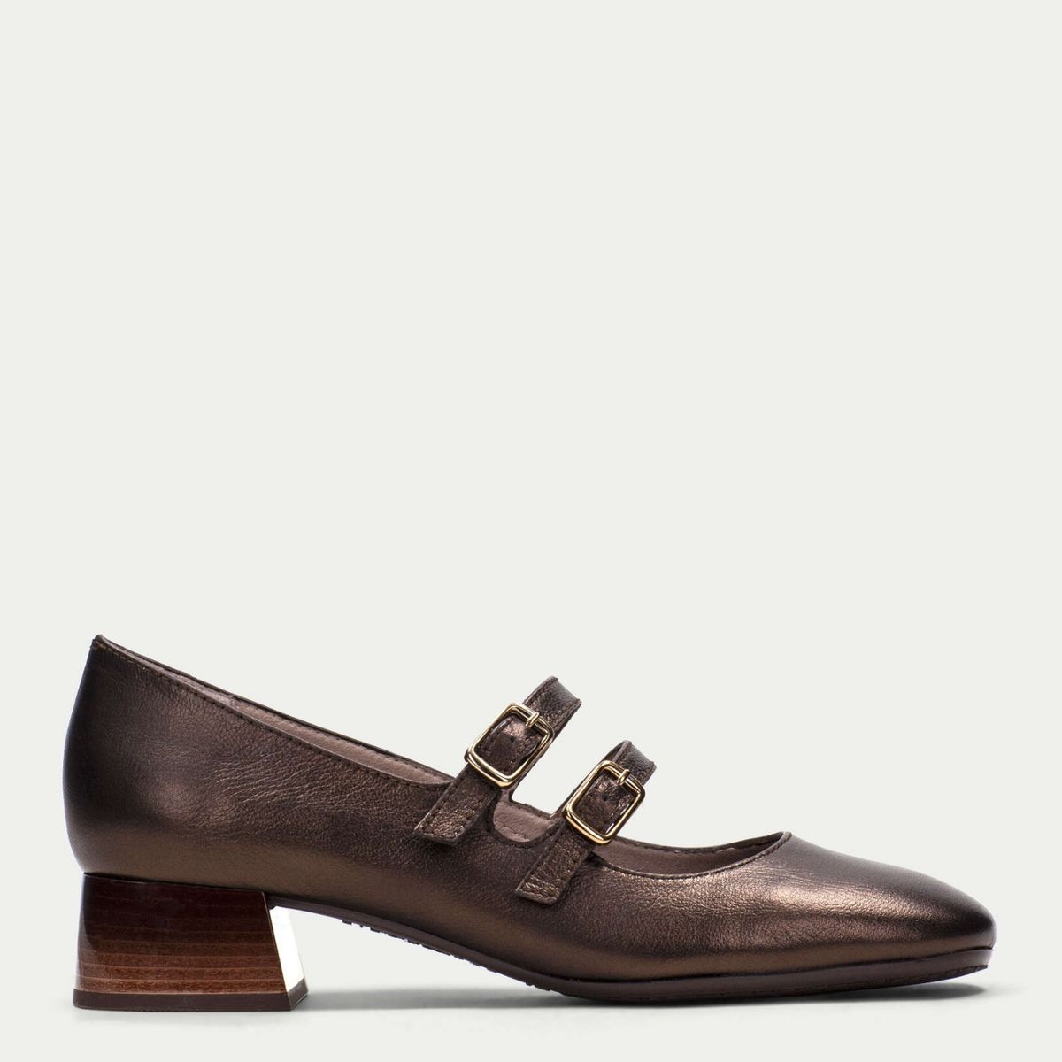 HISPANITAS - Ballerina Mujer Cuero Café Hispanitas