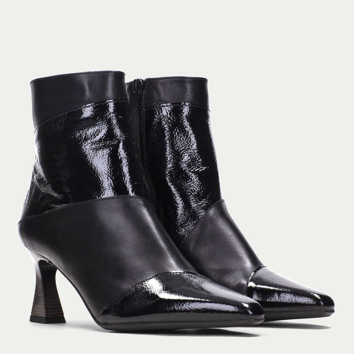 HISPANITAS - Botín Mujer Cuero Negro Hispanitas