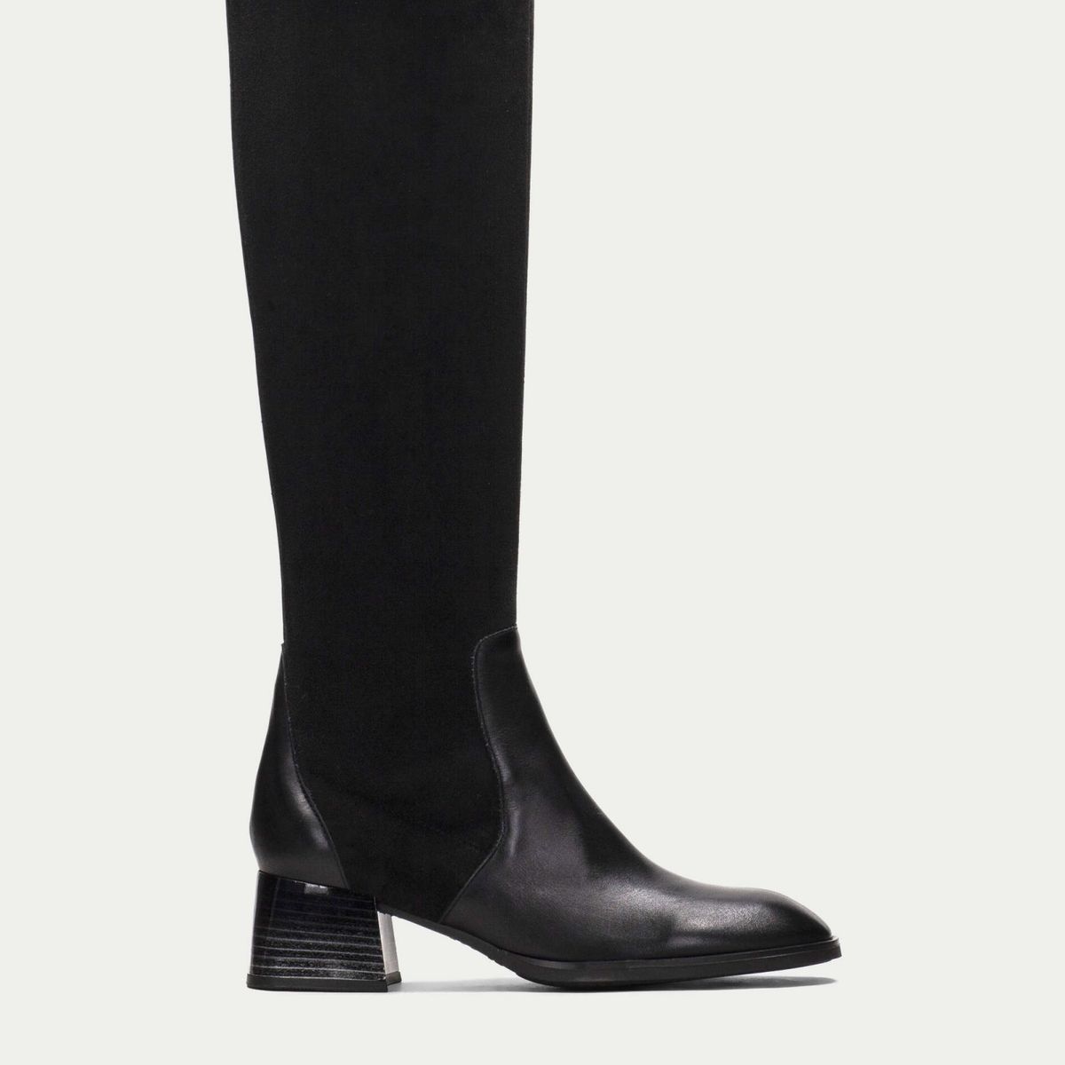 HISPANITAS - Bota Mujer Cuero Negro Hispanitas